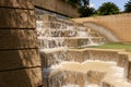 Urban waterfall feature found on the River Walk in San Antonio Texas Royalty Free Stock Photo