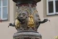 Urban well in Rothenburg ob der Tauber, Germany