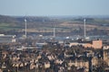 Urban wind farm Royalty Free Stock Photo