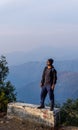 Urban Young Man Mesmerized by Himalayan Beauty: Uttarakhand, India