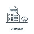 Urbanism icon. Line element from graphic design collection. Linear Urbanism icon sign for web design, infographics and