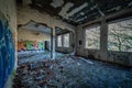 Urbex photography in a former abandoned cotton mill