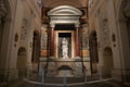 Fake tomb of Raphael Sanzio in Urbino, birthplace of the painter