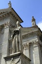 Urbino, Italy, September, 2014. The statue of Blessed Maynard