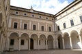 Urbino, Marche Italy: view of the courtyard of the Ducal Palace