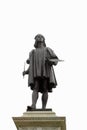Urbino, PU, Italy - November 1, 19: Statue of a major ancient pa