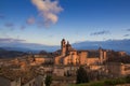 Urbino view at the sunset Royalty Free Stock Photo