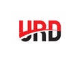 URD Letter Initial Logo Design Vector Illustration