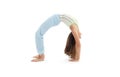 Urdhva dhanurasana upward bow Royalty Free Stock Photo
