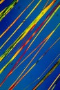 Urea crystals in polarized light Royalty Free Stock Photo