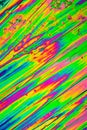 Urea crystals in polarized light Royalty Free Stock Photo