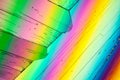 Urea crystals in polarized light Royalty Free Stock Photo