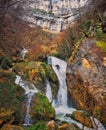 Urederra waterfalls view