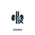 Uremia icon. Monochrome simple Deseases icon for templates, web design and infographics