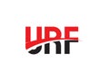 URF Letter Initial Logo Design Vector Illustration Royalty Free Stock Photo