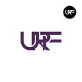 URF Logo Letter Monogram Design Royalty Free Stock Photo