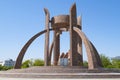 Avesta monument close-up. Urgench, Uzbekistan