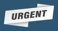 urgent banner template. urgent ribbon label.