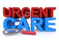 Urgent care on white