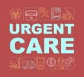 Urgent care word concepts banner