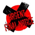 Urgent Final Notice rubber stamp