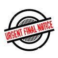 Urgent Final Notice rubber stamp