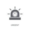 Urgent icon. Trendy Urgent logo concept on white background from