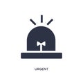urgent icon on white background. Simple element illustration from human resources concept