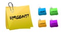 Urgent messages on post-it notes illustration desi Royalty Free Stock Photo