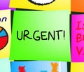 Urgent Note Displays Immediate Priority 3d Illustration Royalty Free Stock Photo