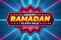 Urgent Ramadan Flash Sale Royalty Free Stock Photo