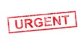 Urgent in red rectangular stamp Royalty Free Stock Photo
