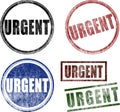 Urgent Rubber Stamps (Vector) Royalty Free Stock Photo