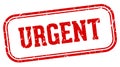 urgent stamp. urgent rectangular stamp on white background Royalty Free Stock Photo