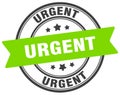 urgent stamp. urgent label on transparent background. round sign