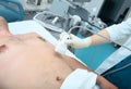 Urgent ultrasonic study in emergency room