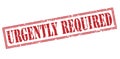 Urgently required red stamp Royalty Free Stock Photo