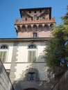 Urgnano, Bergamo, Italy. The medieval castle in the center of the village