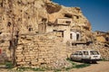Urgup village landscape with old cave houses, Cappadocia Royalty Free Stock Photo