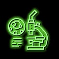 uric analysis on gout neon glow icon illustration