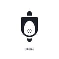 urinal isolated icon. simple element illustration from hygiene concept icons. urinal editable logo sign symbol design on white