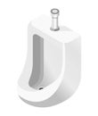 Urinal or pissoir, toilet isolated object, male bathroom furniture Royalty Free Stock Photo