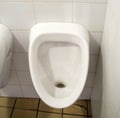 Urinal, public restroom for men Royalty Free Stock Photo