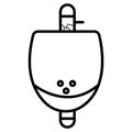 Urinal vector icon