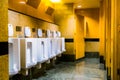 Urinals in public toilet Royalty Free Stock Photo