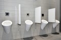 Urinals in row