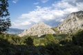 Urkiola Natural Park mountain range in Spain Royalty Free Stock Photo