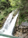 The Urlatoarea waterfall in Bucegi