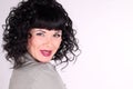 ÃÂurly brunette woman Royalty Free Stock Photo