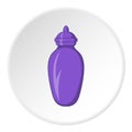 Urn for ashes icon, cartoon style
